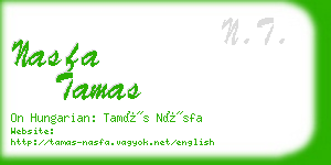 nasfa tamas business card